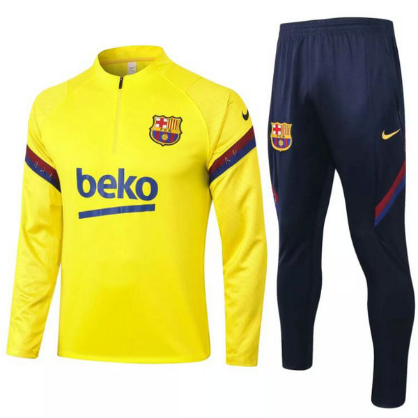 Camisetas de entrenamiento Barcelona ML Amarillo 2020-2021