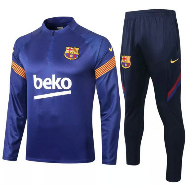 Camisetas de entrenamiento Barcelona ML Azul 2020-2021