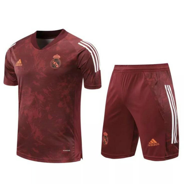 Camisetas del entrenamiento Real Madrid rojo 2020-2021