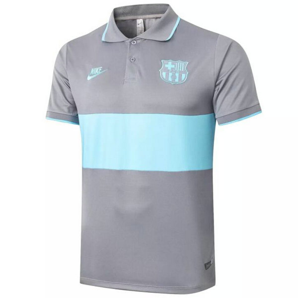 Camisetas del polo Barcelona Gris 2020-2021