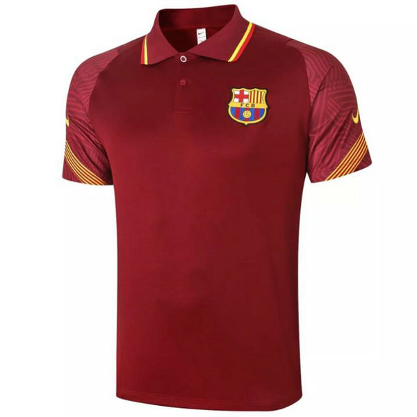 Camisetas del polo Barcelona Rojo-1 2020-2021