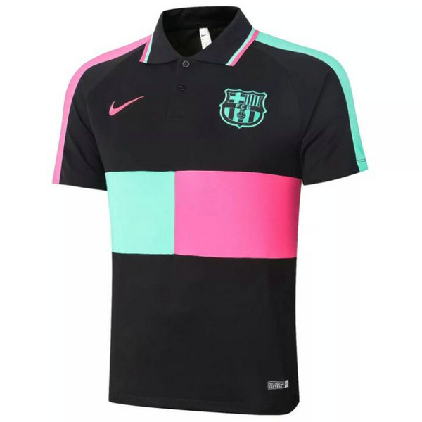 Camisetas del polo Barcelona negro-1 2020-2021