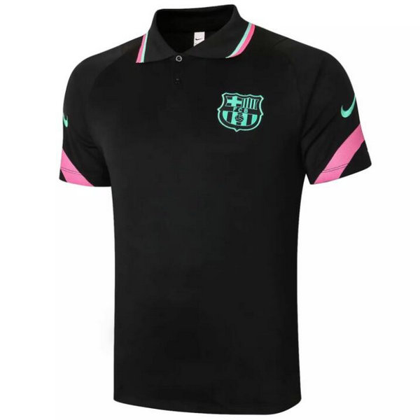 Camisetas del polo Barcelona negro-3 2020-2021