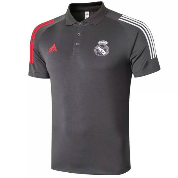 Camisetas del polo Real Madrid Gris 2020-2021