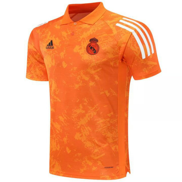 Camisetas del polo Real Madrid Naranja-1 2020-2021