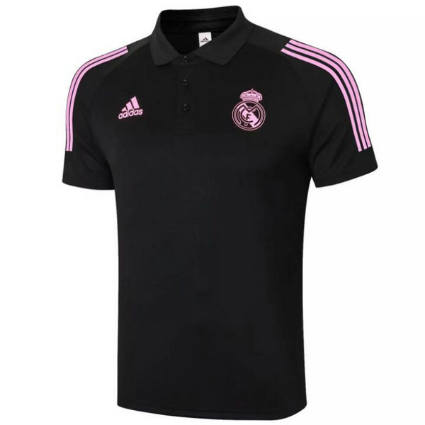 Camisetas del polo Real Madrid negro 2020-2021