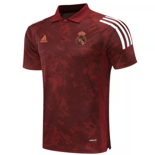 Camisetas del polo Real Madrid rojo-01 2020-2021